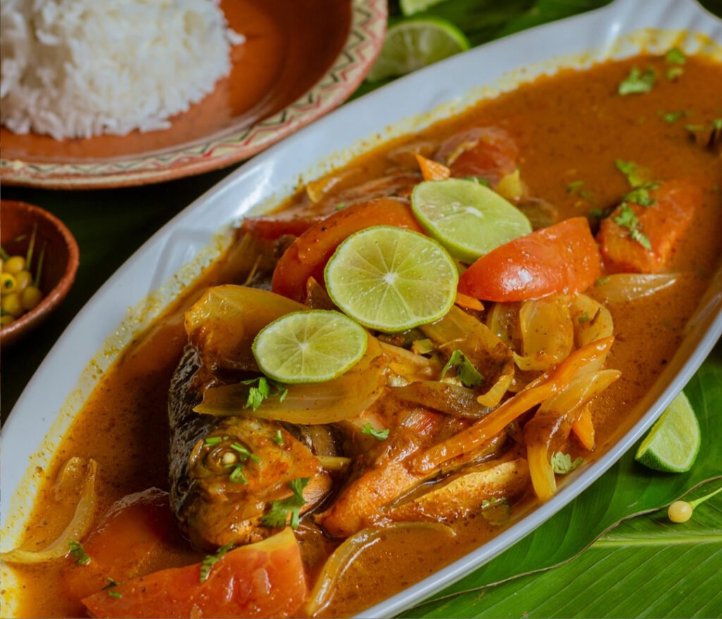 ¡sorprende tu paladar con nuestro exquisito sudado de gamitana! preparado con el mejor pescado